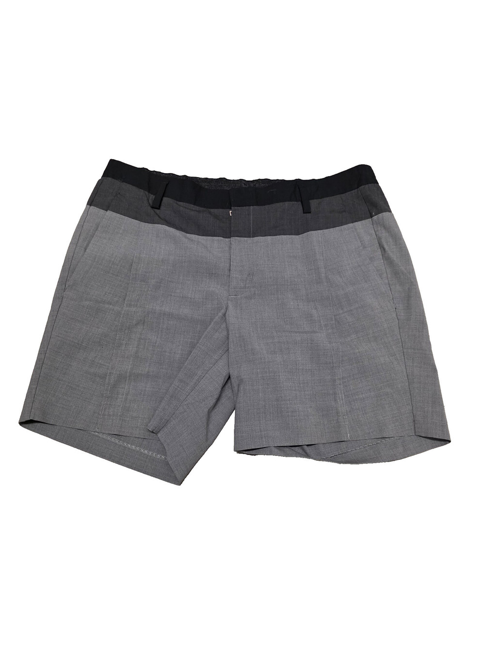 Kit And Ace Drop The Pleat Tailored Fit Wool Silk Blend Mens Shorts Size 36 Gray